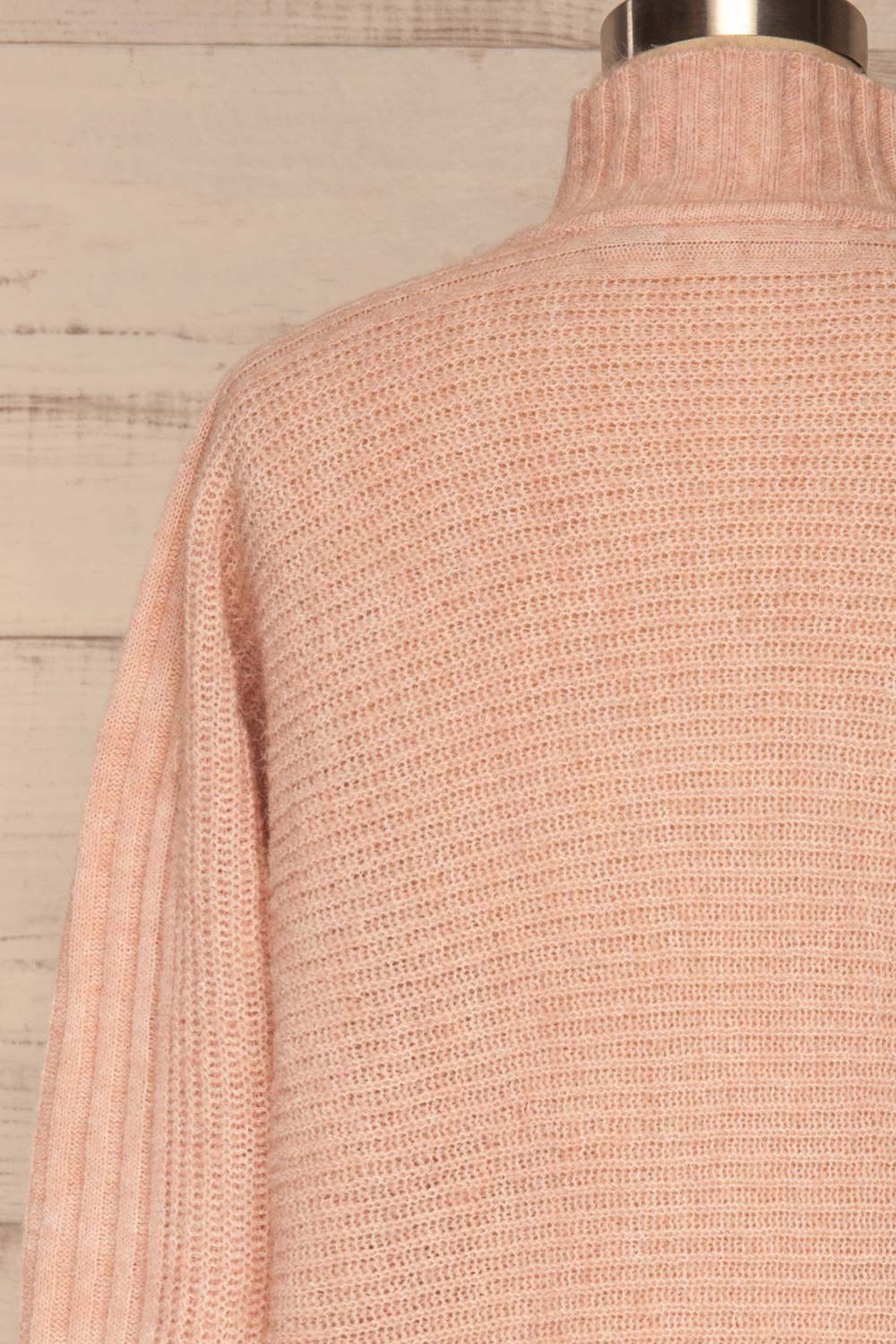 Lubawa Pink Sweater | Tricot Rose | La Petite Garçonne back close-up