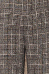 Lubniewice High-Waisted Plaid Pants | La petite garçonne fabric
