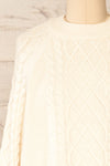 Ludus Knit Sweater w/ Round Collar | La petite garçonne front close-up