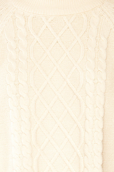 Ludus Knit Sweater w/ Round Collar | La petite garçonne fabric
