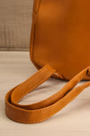 Lueur Yellow Chevron Backpack & Wallet Set | La petite garçonne strap close-up