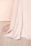 Lukela Blush Draped Collar Mermaid Satin Maxi Dress | Boutique 1861 bottom