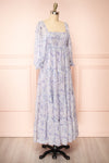 Lukka Tiered Floral Maxi Dress w/ Puffy Sleeves | Boutique 1861 side view