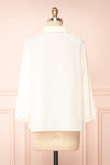 Lunshi Ruffled Button-Up Blouse | Boutique 1861 back view