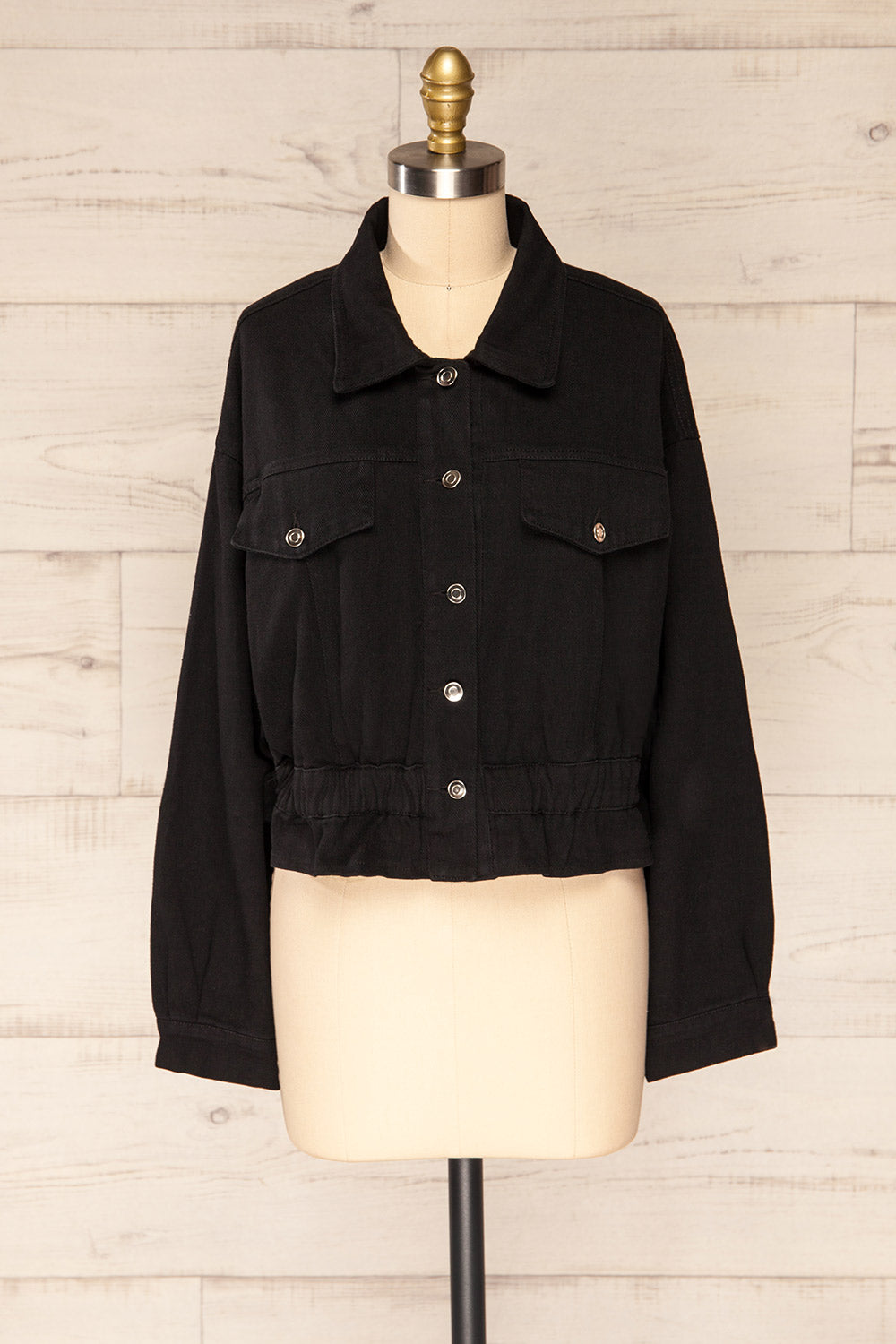 Luokta Black Cropped Jean Jacket