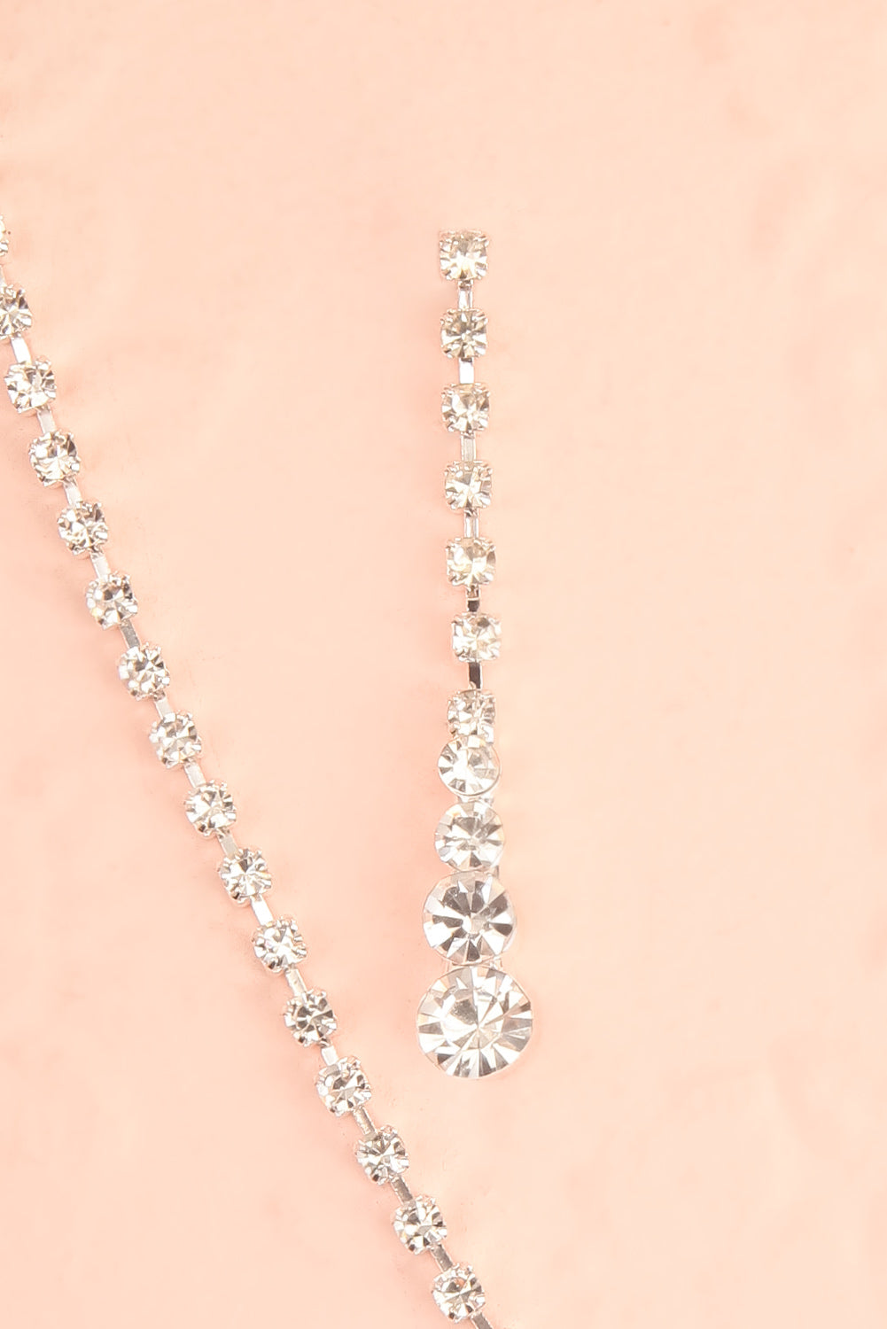 Lupita Crystal Earrings & Necklace Set | Boutique 1861 flat close-up