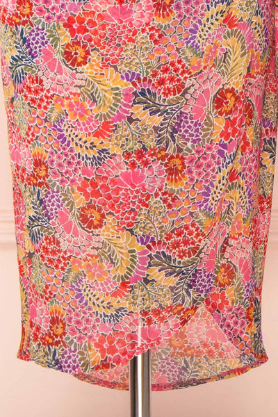 Lynehea Colorful Floral Wrap Midi Skirt | Boutique 1861 bottom