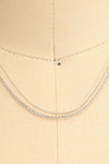 Maav Silver 2-in-1 Minimalist Necklace | La petite garçonne close-up