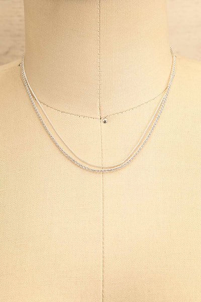 Maav Silver 2-in-1 Minimalist Necklace | La petite garçonne
