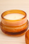 Macaron Candle Baltic Amber | Voluspa | Boutique 1861 open close-up