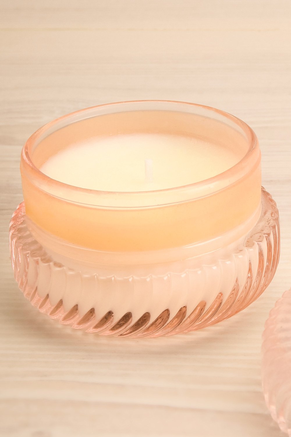 Macaron Candle Rose Champs | Voluspa | Boutique 1861 open close-up