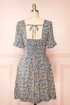 Macha Short Floral Dress w/ V-Neckline | Boutique 1861 back view