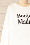 Madame Printed Sweatshirt | La petite garçonne side close-up