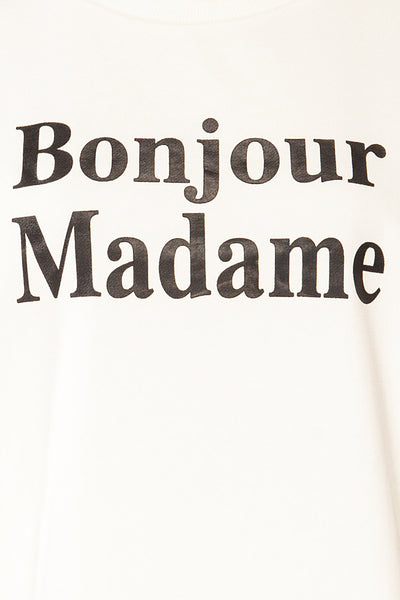 Madame Printed Sweatshirt | La petite garçonne fabric