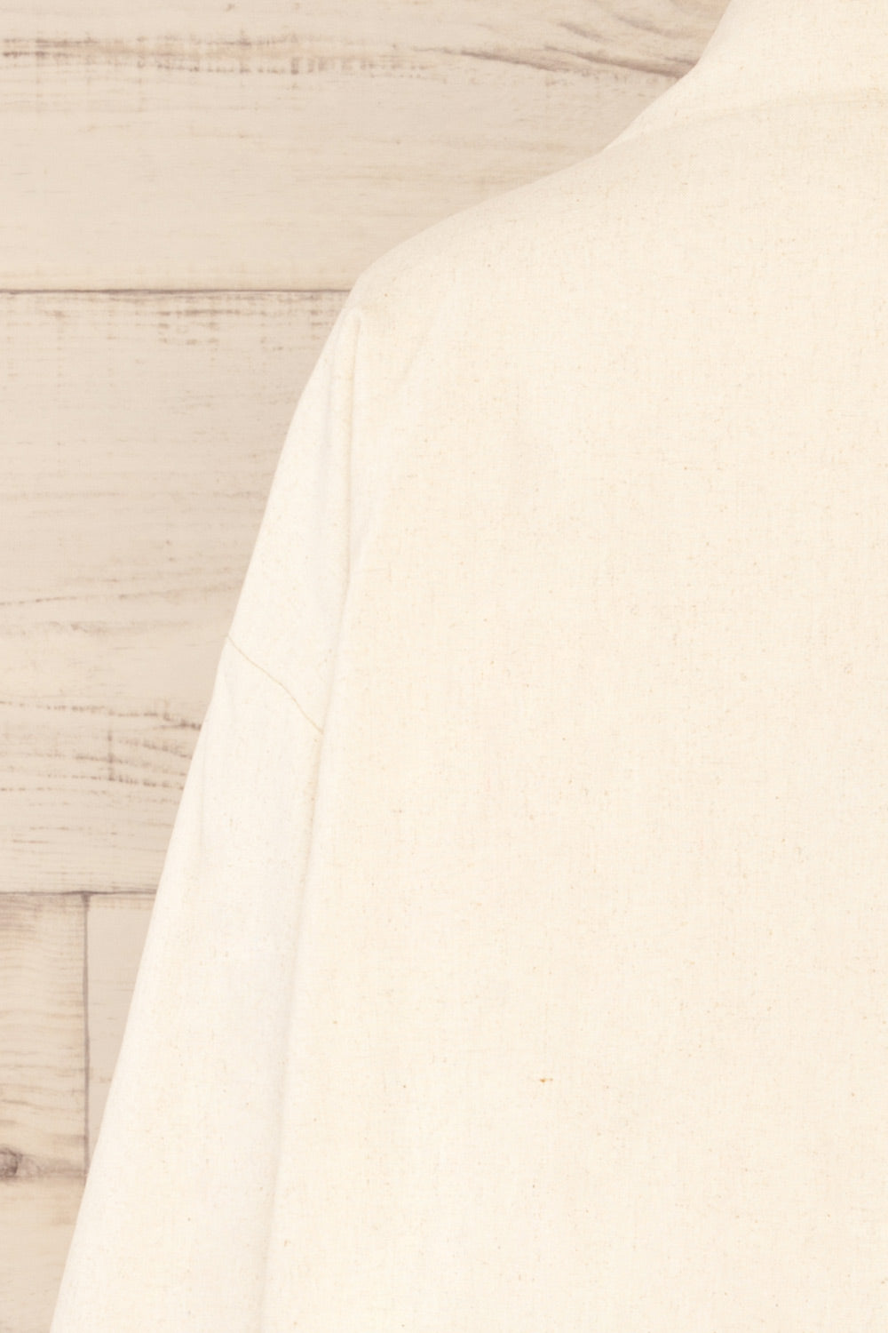 Madrid Ivory Kimono Jacket | La petite garçonne back close-up 