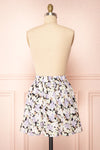 Maelia Floral Short Skirt with Fabric Belt | Boutique 1861 back view