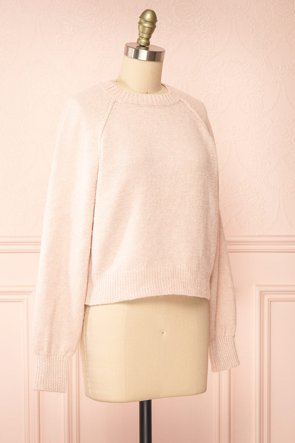 Maeve Pink Knit Sweater | Boutique 1861 side view
