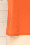 Maggye Orange Cropped Round Neck Cami | La petite garçonne bottom