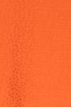 Maggye Orange Cropped Round Neck Cami | La petite garçonne fabric