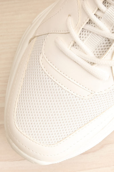 Magnan White Sporty Platform Sneakers | La Petite Garçonne 2