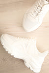 Magnan White Sporty Platform Sneakers | La Petite Garçonne 1