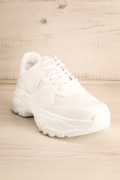 Magnan White Sporty Platform Sneakers | La Petite Garçonne 3