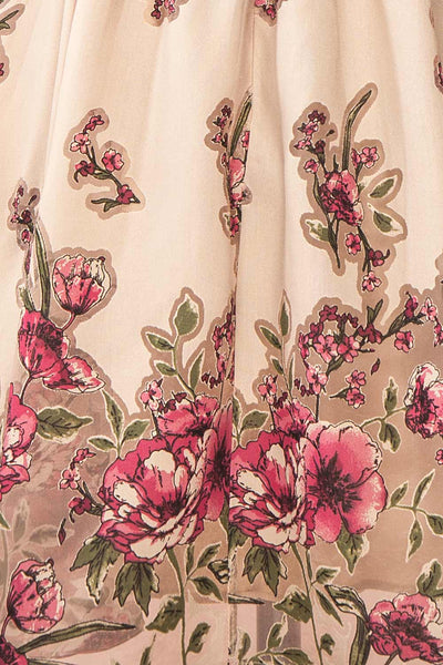 Magnificum Short Floral Babydoll Dress | Boutique 1861 fabric