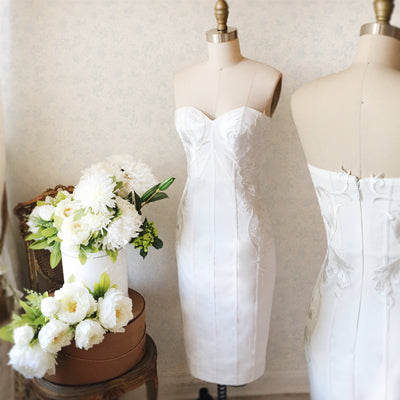 Magosia | White Embroidered Dress
