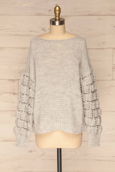 Maidenhead Grey Knit Sweater | La Petite Garçonne front view
