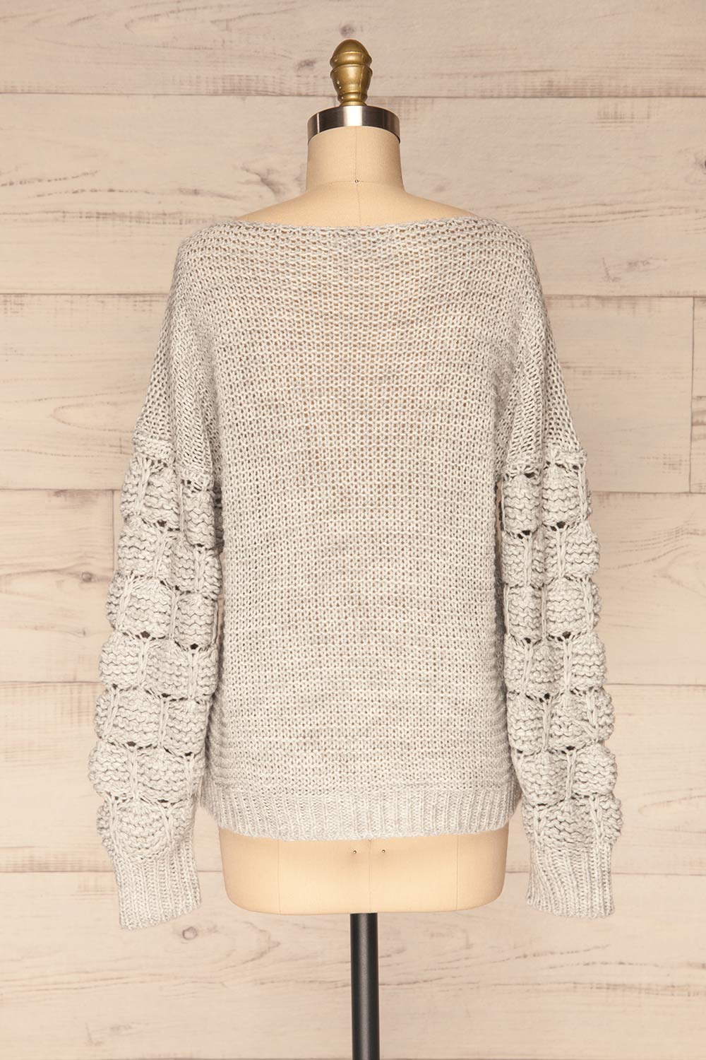 Maidenhead Grey Knit Sweater | La Petite Garçonne back view 