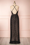Mairead Black Maxi Dress | Robe longue | Boutique 1861 back view