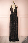 Mairead Black Maxi Dress | Robe longue | Boutique 1861 front view