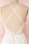 Mairead White Maxi Dress | Robe longue | Boutique 1861 back close-up