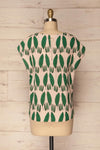 Maliano Oversized Blush Top w Green Leaf Pattern | La Petite Garçonne 5