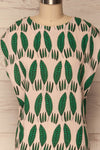 Maliano Oversized Blush Top w Green Leaf Pattern | La Petite Garçonne 2