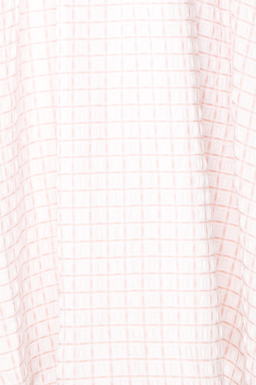 Malyne 3/4 Puff Sleeve Short Plaid Empire Waist Dress | Boutique 1861 fabric 