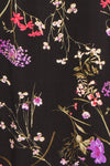 Mamie Black Floral Maxi Dress w/ Belt | Boutique 1861 fabric