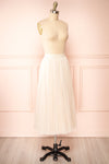 Manitou Ivory A-line Midi Tulle Skirt | Boutique 1861 side view