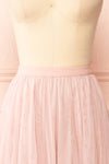 Manitou Pink A-line Midi Tulle Skirt | Boutique 1861 front close-up