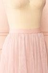 Manitou Pink A-line Midi Tulle Skirt | Boutique 1861 side close-up