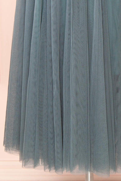 Manitou Teal A-line Midi Tulle Skirt | Boutique 1861 bottom