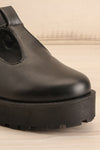 Manresa Faux-Leather Mary-Jane Platform Shoes | La petite garçonne front close-up