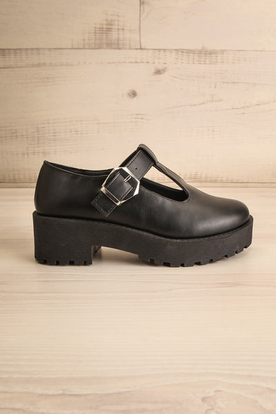 Manresa Faux-Leather Mary-Jane Platform Shoes | La petite garçonne side view