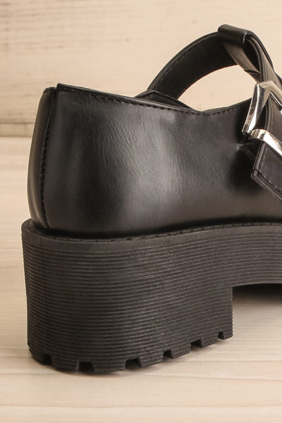 Manresa Faux-Leather Mary-Jane Platform Shoes | La petite garçonne back close-up