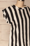 Manyatin Black & White Striped Short Sleeved Top | La Petite Garçonne 4