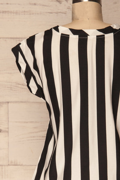 Manyatin Black & White Striped Short Sleeved Top | La Petite Garçonne 6