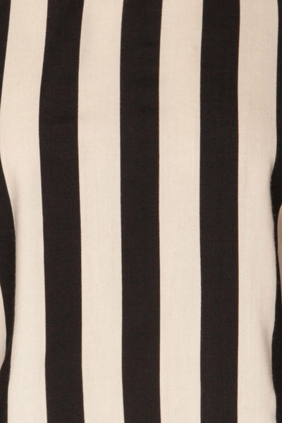 Manyatin Black & White Striped Short Sleeved Top | La Petite Garçonne 8