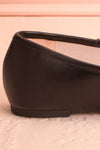 Maree Black Ballet Flats w/ Bow | Boutique 1861 side back close-up