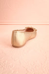 Maree Gold Ballet Flats w/ Bow | Boutique 1861 back view
