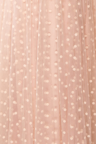 Margarida Polkadot Maxi Tulle Dress | Boutique 1861 fabric